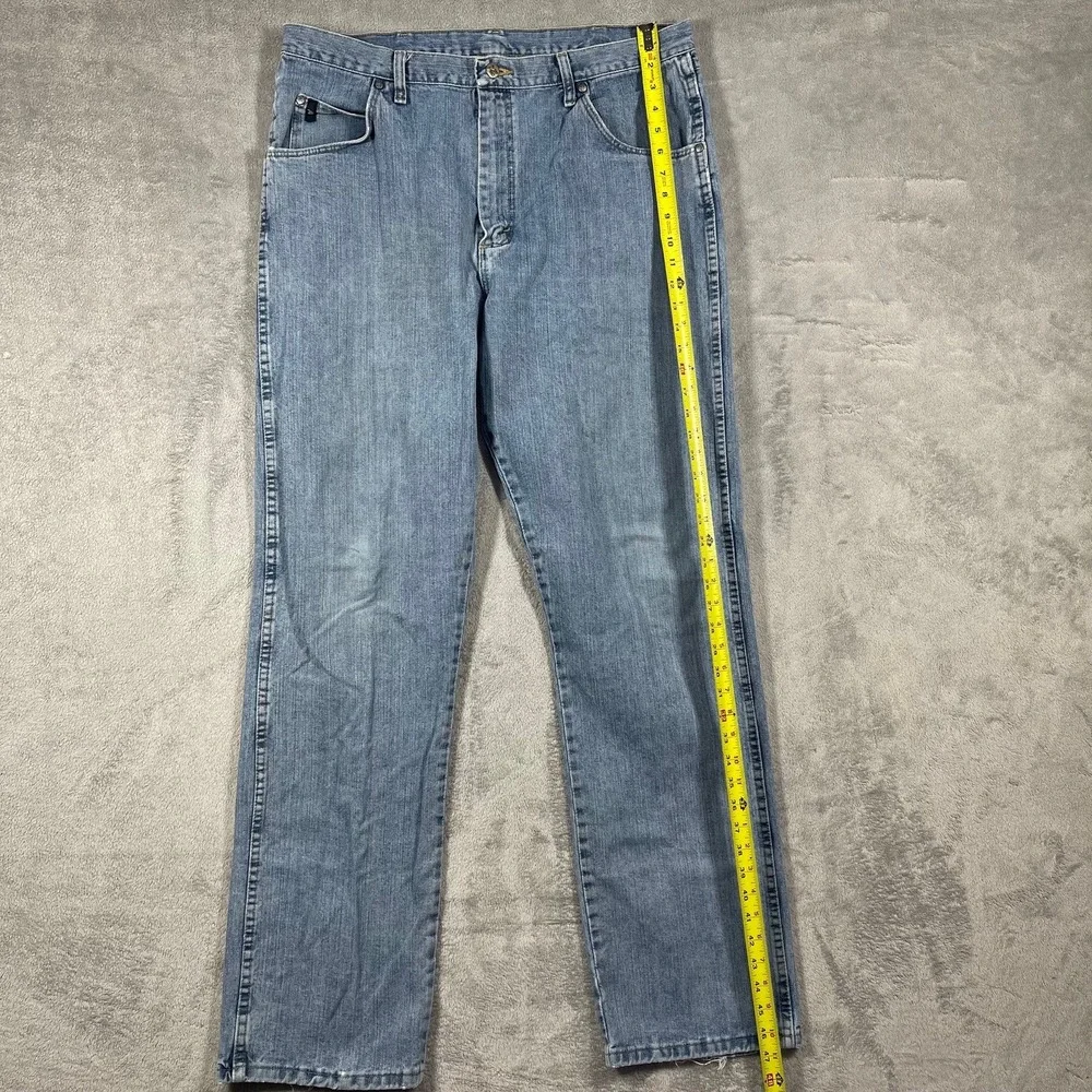 Wrangler‎ Style 23 Jeans Mens 38(36)x36(35) Light Wash Relaxed Straight 23MWXAB